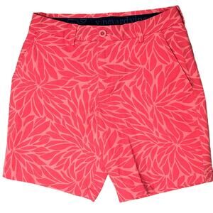 Vineyard Vines Pink Floral Flat Front Cotton Stretch Chino Shorts 28x8"
